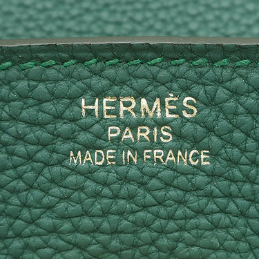 エルメス HERMES バーキン35 マラカイト トゴ ハンドバッグ ゴールド金具 緑