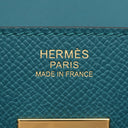 エルメス HERMES バーキン30 ヴェールボスフォール ヴォーエプソン ハンドバッグ ゴールド金具 青緑