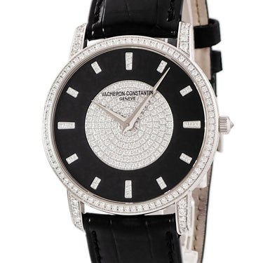 腕時計 ヴァシュロン・コンスタンタン VACHERON CONSTANTIN パトリモニー トラディショナル 81579/000G-9413 手巻き メンズ K18WG無垢 純正ダイヤ