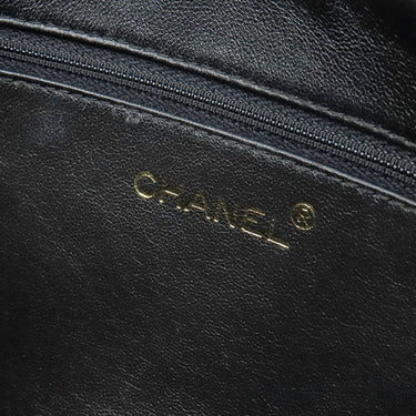 シャネル CHANEL マトラッセ カメラバッグ ブラック ラムスキン ショルダーバッグ ゴールド金具 フリンジ 黒
