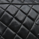 シャネル CHANEL マトラッセ カメラバッグ ブラック ラムスキン ショルダーバッグ ゴールド金具 フリンジ 黒
