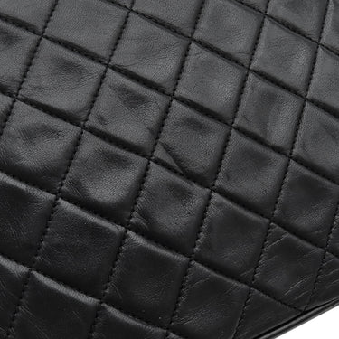 シャネル CHANEL マトラッセ カメラバッグ ブラック ラムスキン ショルダーバッグ ゴールド金具 フリンジ 黒