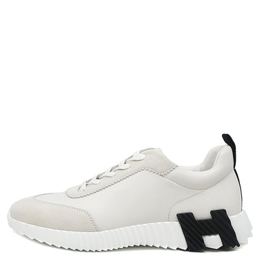 エルメス HERMES バウンシング H242810Z ホワイト カーフ シェーブルヴェロア #43 スニーカー 新品 未使用 白 黒 Hロゴ 28cm