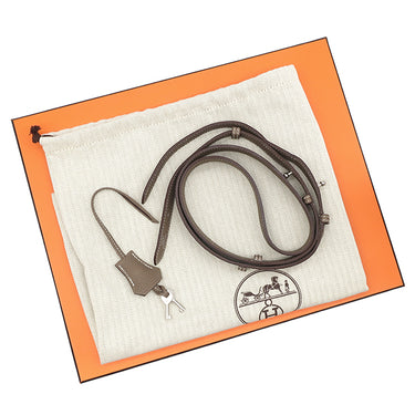 エルメス HERMES サックアデペッシュ メッセンジャー29 エトゥープ トゴ ショルダーバッグ シルバー金具 グレージュ