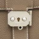 エルメス HERMES サックアデペッシュ メッセンジャー29 エトゥープ トゴ ショルダーバッグ シルバー金具 グレージュ