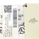 エルメス HERMES ツイリー H064367S 白×アントラシト×アンクル シルク スカーフ 新品 未使用 【ブックル エ マイヨン】