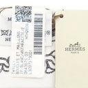 エルメス HERMES ツイリー H064367S 白×アントラシト×アンクル シルク スカーフ 新品 未使用 【ブックル エ マイヨン】