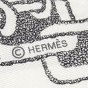 エルメス HERMES ツイリー H064367S 白×アントラシト×アンクル シルク スカーフ 新品 未使用 【ブックル エ マイヨン】