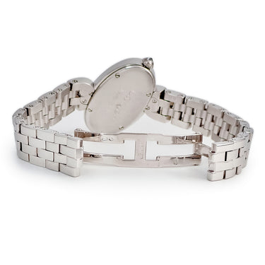 腕時計 カルティエ Cartier デリス ドゥ カルティエ SM WG800004 クオーツ レディース K18WG無垢 純正ダイヤ シルバー ローマン 青針
