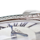 腕時計 カルティエ Cartier デリス ドゥ カルティエ SM WG800004 クオーツ レディース K18WG無垢 純正ダイヤ シルバー ローマン 青針