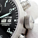 腕時計 フォルティス Fortis フリーガー クラシック クロノグラフ 597.11.11M 自動巻き メンズ ブラック デイデイト アラビア