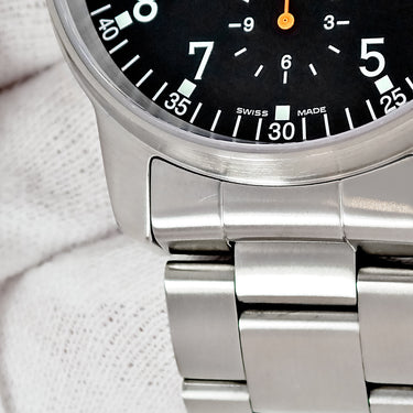 腕時計 フォルティス Fortis フリーガー クラシック クロノグラフ 597.11.11M 自動巻き メンズ ブラック デイデイト アラビア