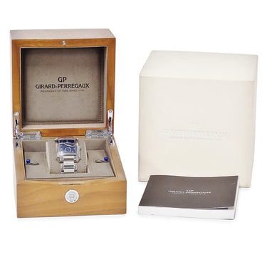 腕時計 ジラールペルゴ GIRARD PERREGAUX ヴィンテージ 1945 XXL スモールセコンド 25880-11-421-11A 自動巻き メンズ ブルー アラビア