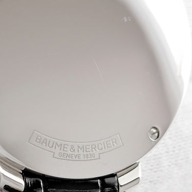 腕時計 ボーム&メルシエ BAUME&MERCIER プロメス M0A10166 クオーツ レディース 純正ダイヤ ブラック 黒 シェル ギョーシェ ローマン