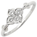 カルティエ Cartier ヒンドゥ ダイヤリング ホワイトゴールド K18WG ダイヤモンド #49(JP9) リング 指輪 ダイヤモンド 750 18K 蓮の花