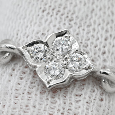 カルティエ Cartier ヒンドゥ ダイヤリング ホワイトゴールド K18WG ダイヤモンド #49(JP9) リング 指輪 ダイヤモンド 750 18K 蓮の花