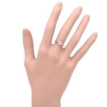 カルティエ Cartier ヒンドゥ ダイヤリング ホワイトゴールド K18WG ダイヤモンド #49(JP9) リング 指輪 ダイヤモンド 750 18K 蓮の花