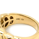 ブルガリ BVLGARI パッソドッピオ トルマリン グリーン×イエローゴールド K18YG トルマリン リング 指輪 18K YG 750 18金 10号