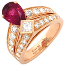 ショーメ CHAUMET ジョゼフィーヌ ティアラ ピンクゴールド K18PG ダイヤモンド ルベライト #49(JP9) リング 指輪 ダイヤモンド ブリリアントカット 8.5号