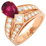 ショーメ CHAUMET ジョゼフィーヌ ティアラ ピンクゴールド K18PG ダイヤモンド ルベライト #49(JP9) リング 指輪 ダイヤモンド ブリリアントカット 8.5号