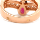 ショーメ CHAUMET ジョゼフィーヌ ティアラ ピンクゴールド K18PG ダイヤモンド ルベライト #49(JP9) リング 指輪 ダイヤモンド ブリリアントカット 8.5号