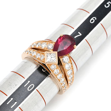 ショーメ CHAUMET ジョゼフィーヌ ティアラ ピンクゴールド K18PG ダイヤモンド ルベライト #49(JP9) リング 指輪 ダイヤモンド ブリリアントカット 8.5号
