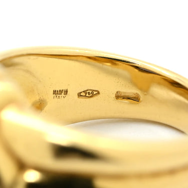 ブルガリ BVLGARI アイオライト パープル×イエローゴールド K18YG アイオライト リング 指輪 青紫 18K YG 750 10号
