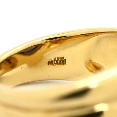 ブルガリ BVLGARI アイオライト パープル×イエローゴールド K18YG アイオライト リング 指輪 青紫 18K YG 750 10号