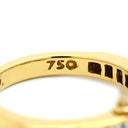 ティファニー Tiffany & Co シグニチャー ダイヤ イエローゴールド K18YG ダイヤモンド リング 指輪 750 YG T＆Co. X クロス バゲット ブリリアントカット 11号