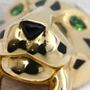 カルティエ Cartier パンテール ドゥ カルティエ ダイヤモンド B4096700 イエローゴールド K18YG オニキス ツァボライト ダイヤモンド ラッカー #50(JP10) リング 指輪 Au750 オニキス ツァボライト 10号