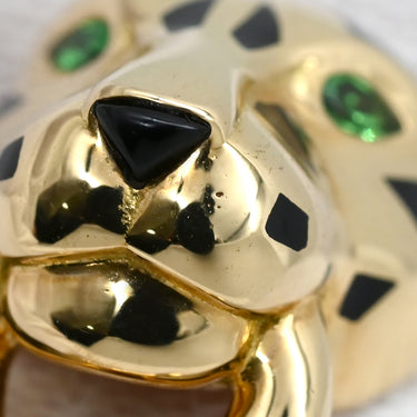 カルティエ Cartier パンテール ドゥ カルティエ ダイヤモンド B4096700 イエローゴールド K18YG オニキス ツァボライト ダイヤモンド ラッカー #50(JP10) リング 指輪 Au750 オニキス ツァボライト 10号