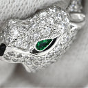 カルティエ Cartier パンテール ドゥ カルティエ パヴェダイヤ N4224900 ホワイトゴールド K18WG ダイヤモンド エメラルド オニキス #53(JP13) リング 指輪 ミディアム 750 18K 10.5号