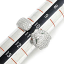 カルティエ Cartier パンテール ドゥ カルティエ パヴェダイヤ N4224900 ホワイトゴールド K18WG ダイヤモンド エメラルド オニキス #53(JP13) リング 指輪 ミディアム 750 18K 10.5号
