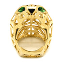 カルティエ Cartier パンテール ドゥ カルティエ N4722500 イエローゴールド K18YG オニキス ツァボライト #52(JP12) リング 指輪 750YG 18K オニキス ツァボライト 11.5号