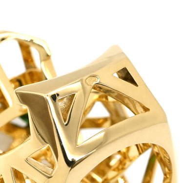 カルティエ Cartier パンテール ドゥ カルティエ N4722500 イエローゴールド K18YG オニキス ツァボライト #52(JP12) リング 指輪 750YG 18K オニキス ツァボライト 11.5号