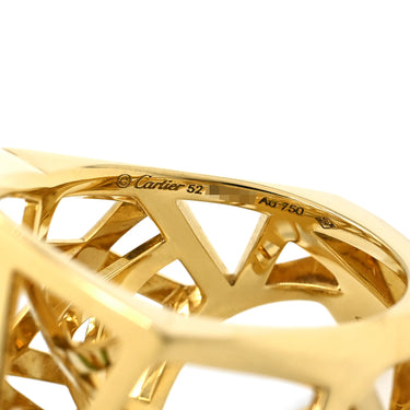カルティエ Cartier パンテール ドゥ カルティエ N4722500 イエローゴールド K18YG オニキス ツァボライト #52(JP12) リング 指輪 750YG 18K オニキス ツァボライト 11.5号