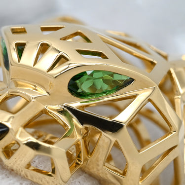 カルティエ Cartier パンテール ドゥ カルティエ N4722500 イエローゴールド K18YG オニキス ツァボライト #52(JP12) リング 指輪 750YG 18K オニキス ツァボライト 11.5号