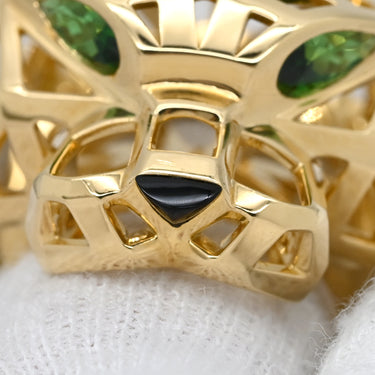 カルティエ Cartier パンテール ドゥ カルティエ N4722500 イエローゴールド K18YG オニキス ツァボライト #52(JP12) リング 指輪 750YG 18K オニキス ツァボライト 11.5号