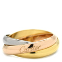 カルティエ Cartier トリニティクラシック ホワイトゴールド×イエローゴールド×ピンクゴールド K18WG K18YG K18PG #57(JP17) リング 指輪 3連 3カラー 3ゴールド18K 750 16.5号