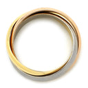 カルティエ Cartier トリニティクラシック ホワイトゴールド×イエローゴールド×ピンクゴールド K18WG K18YG K18PG #57(JP17) リング 指輪 3連 3カラー 3ゴールド18K 750 16.5号