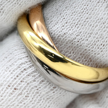 カルティエ Cartier トリニティクラシック ホワイトゴールド×イエローゴールド×ピンクゴールド K18WG K18YG K18PG #57(JP17) リング 指輪 3連 3カラー 3ゴールド18K 750 16.5号