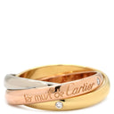 カルティエ Cartier トリニティクラシック 3Pダイヤ ホワイトゴールド×イエローゴールド×ピンクゴールド K18WG K18YG K18PG ダイヤモンド #56(JP16) リング 指輪 3連 3カラー 18K 750 16号