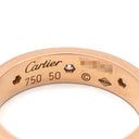 カルティエ Cartier LOVE ミニラブリング フルダイヤ B4050800 ピンクゴールド K18PG ダイヤモンド #50(JP10) リング 指輪 スモールモデル 750 18K PG 8石 10号