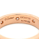 カルティエ Cartier LOVE ミニラブリング フルダイヤ B4050800 ピンクゴールド K18PG ダイヤモンド #53(JP13) リング 指輪 スモールモデル 750 18K PG 8石 12.5号