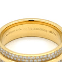 ティファニー Tiffany & Co T TWO ワイド パヴェダイヤ イエローゴールド K18YG ダイヤモンド リング 指輪 T＆Co. 18K AU750 YG 11.5号
