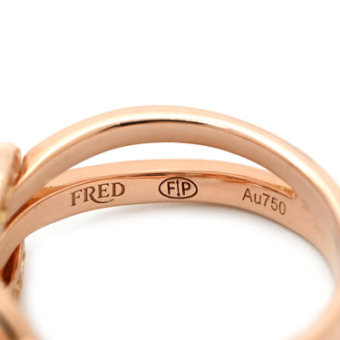 フレッド FRED シャンス アンフィニ ダイヤ 4B0868 ピンクゴールド K18PG ダイヤモンド ＃51(JP11) リング 指輪 Au750 18K ダブルループ ミディアム 11号