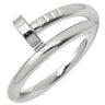 カルティエ Cartier ジュストアンクル クラシックモデル B4099200 ホワイトゴールド K18WG #59(JP19) リング 指輪 18K 750WG 釘モチーフ 19号