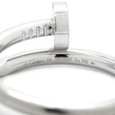 カルティエ Cartier ジュストアンクル クラシックモデル B4099200 ホワイトゴールド K18WG #59(JP19) リング 指輪 18K 750WG 釘モチーフ 19号
