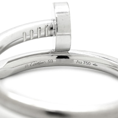 カルティエ Cartier ジュストアンクル クラシックモデル B4099200 ホワイトゴールド K18WG #59(JP19) リング 指輪 18K 750WG 釘モチーフ 19号