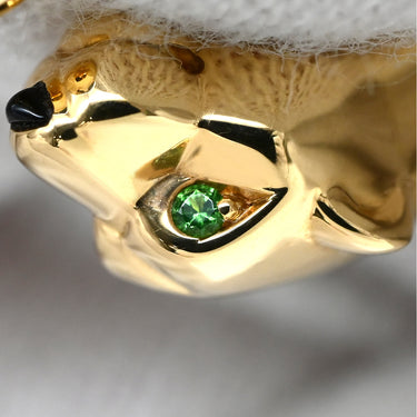 カルティエ Cartier パンテール ドゥ カルティエ SM B4230100 イエローゴールド K18YG オニキス ツァボライト #50(JP10) リング 指輪 750 YG オニキス ツァボライト 9.5号